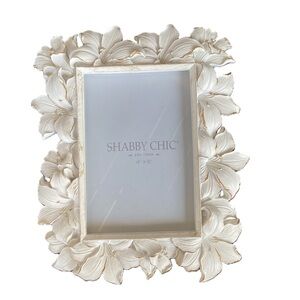 Shabby Chic Floral with Gold Tone Picture Photo Frame